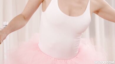 Redhead Ballerina Lina Joy Gorges On A Monster Hard Cock