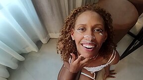 Ebony Slut Gets Destroyed And Facialized By With Italian Stallion, Briane Cristina And Skinny Brazilian
