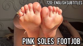 Rubbing My Pink Soles On His Dick Until He Cums