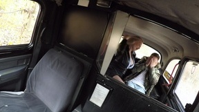 Horny Russian mom Kayla Green gets fucked in the backseat of a taxi