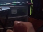 Bored busting a big load