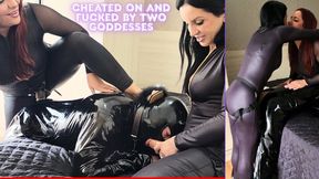 Pathethic boyfriend is fucked by Vitoria Vonteese and Goddess kiffa after he got cheated on by them - Double Pegging EP 7 - PG - PEGGING - CUCKOLD - STRAPON - FOOT DOMINATION - HUMILIATION - AMATEUR - LINGERIE - BLOWJOB - SOLES - SPITROAST