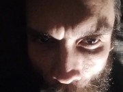 Cigar Smoking Wearing Leather Blazer smoke