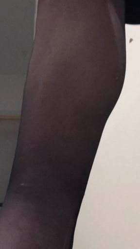 Husband Plays with Wife MILF Pantyhose