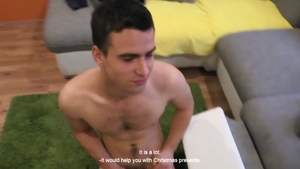 Czech Hunter - Very slim young twink bareback handjob