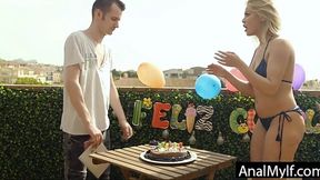 Milf Mom Gives Son Birthday Anal Pleasure