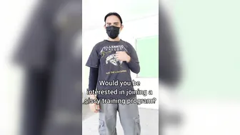 Amateur sissy in mask takes dildo training from femdom mistress