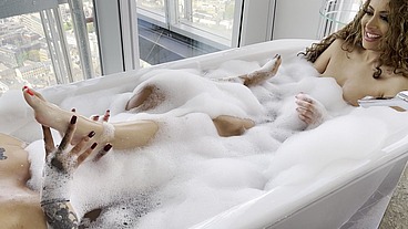 kinky bubble bath with Marina Maya