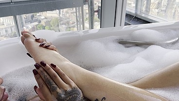 kinky bubble bath with Marina Maya