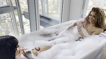 kinky bubble bath with Marina Maya