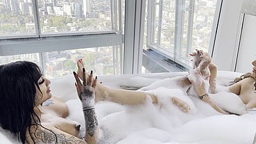 kinky bubble bath with Marina Maya