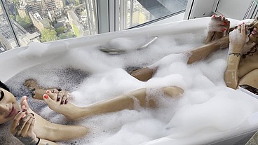 kinky bubble bath with Marina Maya