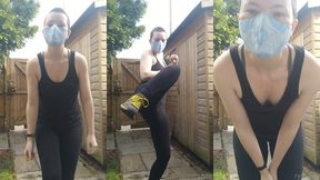 i may perhaps be a little over excited about leaving the house to go for a run for the first time in ages!