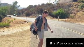 Hot Latin Couple Smashes Hitchhiking Slut - Biphoria
