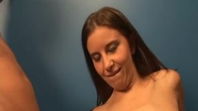 Petite teen Kelly Kline jerks two huge dicks in sexy striptease