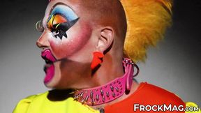 Kinky cake eating and kissing compilation with kinky clowns Jarry the Clown and Sandy Devastation