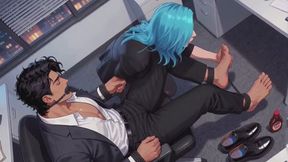 Male Feet Stories #15B: After-Hours Sole Devotion (Animated)