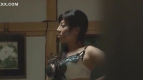 Asian Babe Sandwich: Asian Threesome Blows and Sucks Big Tits Public Cumshot