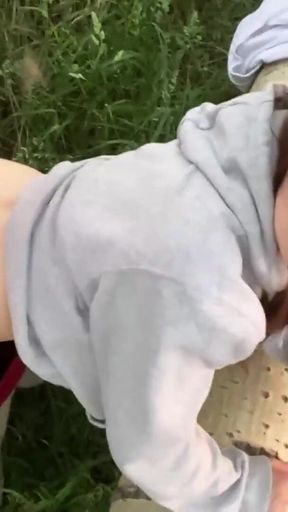 Must-see moment from &quot;Fucking hard my best friend&#039;s hot girlfriend in forest while he setting up a tent and building a bonfire&quot;