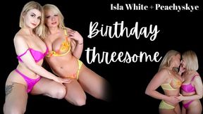 Birthday threesome