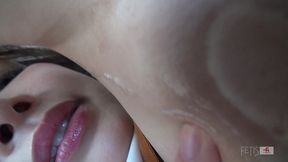 犬嗅ぎ娘14 1m男の鼻を犯す唾液プレイ編(dog19-01/フェ血ス)