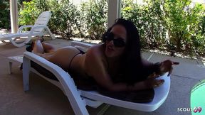 nymphomaniac sexy wife seduce the black boy next door with big dick for interracial cheating fuck when her husband is away
