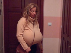 Big Boobed Blonde Masturbates With A Dildo In The Bathroom
