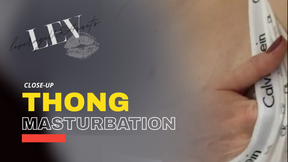 Touching my Calvin Klein White thong - 5