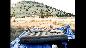 Naked at the public campground.