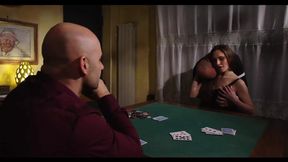 Alexandra takes all in a dp by two poker players