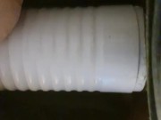 MOANING while my fleshlight is remote controlled