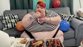 SSBBW Birthday Binge & Massive Mukbang SD