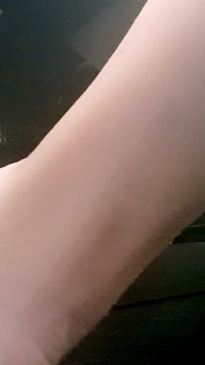 Heavy Traffic Pedal Pumping in Boho Slides: Low-cut Ethnic Dress POV