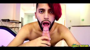 two hot latino guys sucking and fucking big cocks huge loads - camilo brown