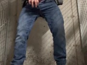 Quick self piss in public before I saw the