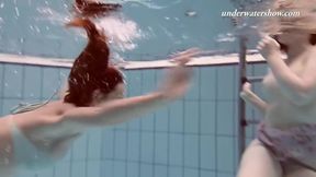 Russian Swimmers In A Public Swimming Pool