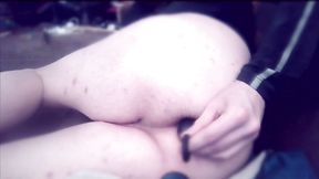 Horny Sissyboy Ass-to-mouth Anal Spanking and Sucks on Toys Fresh Out of His Asshole