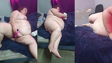 Solo milf stacy masterbate with pink vibrator , teddybear gets a blowjob