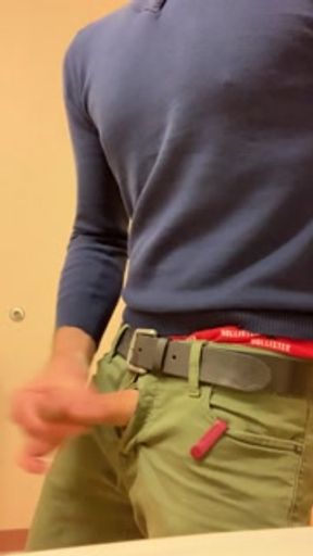 Masturbating in a public bathroom in an office building before a doctors appointment.