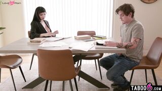 Tutoring Gets HOT! Old Tutor Teaches Student How To Fuck Properly