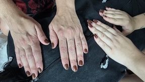 Two blonde goddesses driving Marvin to true despair with their dangerous hands - by Agatha Morgana and Gabriela Blond - CLIP FULL HD