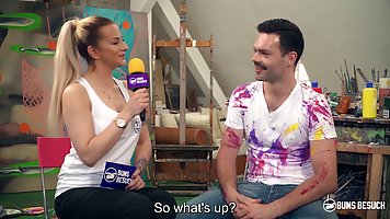 Wild Vicky got fucked in a studio, instead of posing for a very handsome artist