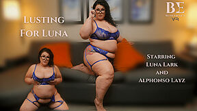 Luna Lark - Lusting For Luna - Bbw In Lingerie Blowjob Hardcore Creampie