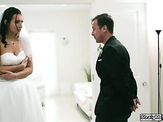 Bride anal fucked by fiances stepbrother