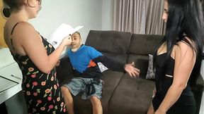 BBC breaches MILF's ass and gapes it for double blowjob
