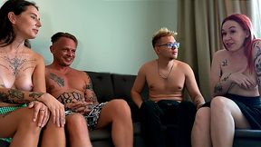 I Swapped My Hot Gf With Another Couple & Fucked His Busty Wife Till I Exploded On Her Pussy