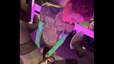 Heavy Tattoo Pegging - Boyfriend Gets Fucked &amp_ Fingered Deep