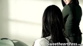 Hot prison guard teaches discipline rebelious Anna