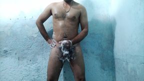Bathing and cumming. Part 1 By Nikhil Sehgal