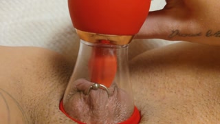 Extreme Sucker POV - Intense Orgasm from Clit Sucking Licking Toy